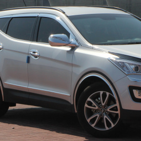 Дефлекторы Auto Clover - хромированные 4 шт на Hyundai Santa Fe 3 (DM)